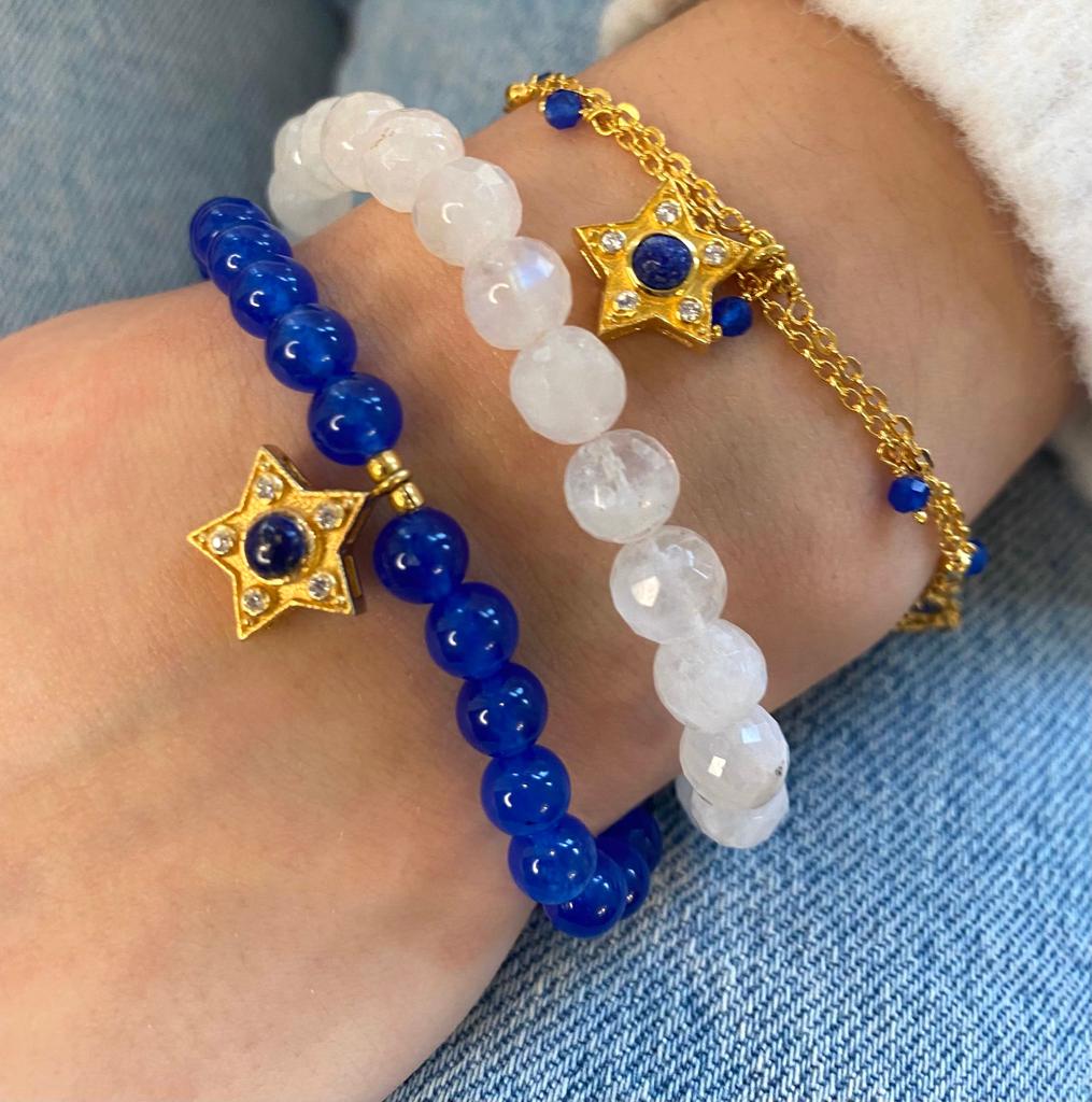 Star Bracelet set in Vermeil for Protection & Guidance