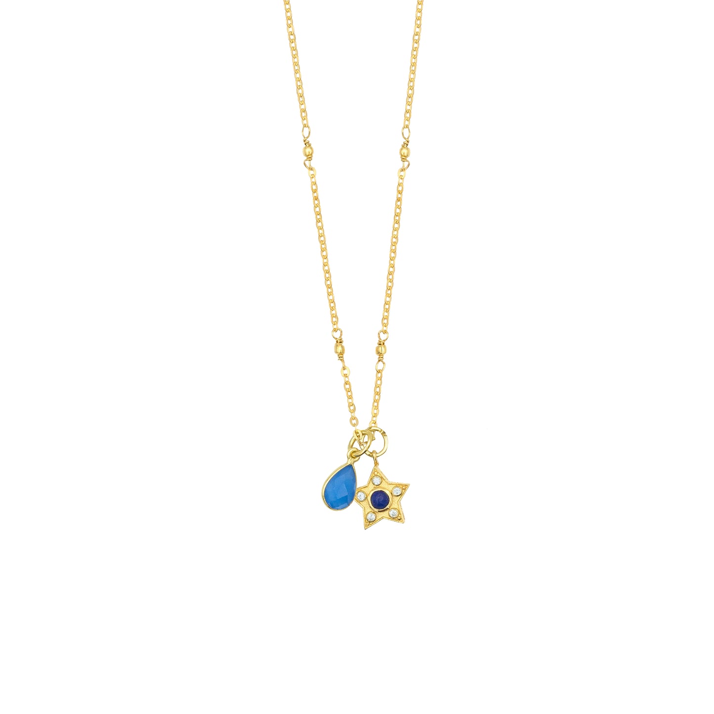 Star Charm Vermeil Necklace for Protection & Guidance