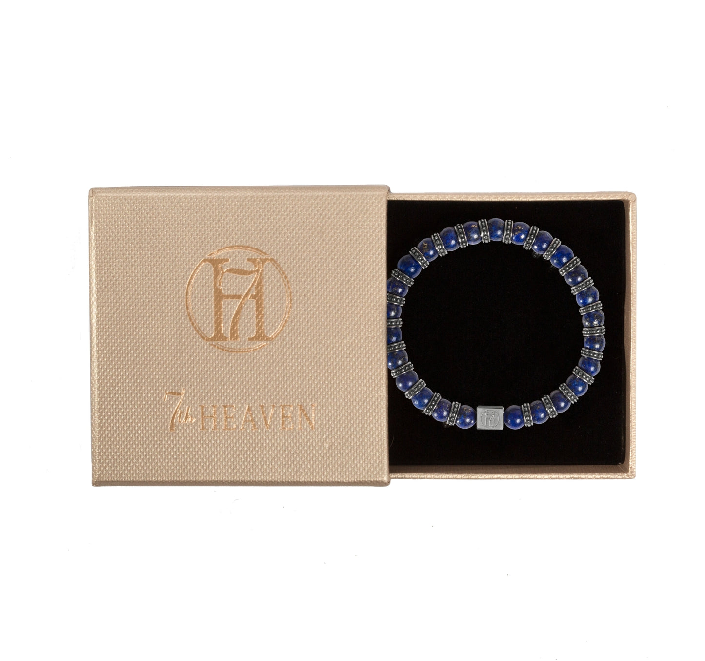 Men's Blue Lapis Bracelet for Wisdom, Honour & Power