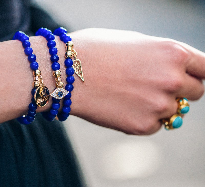 Angel Michael Bracelet With Wing Charm For Protection, Strength and Courage