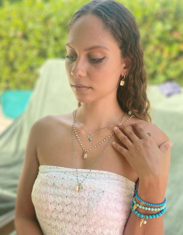 Third Eye Charm Vermeil Necklace for Protection