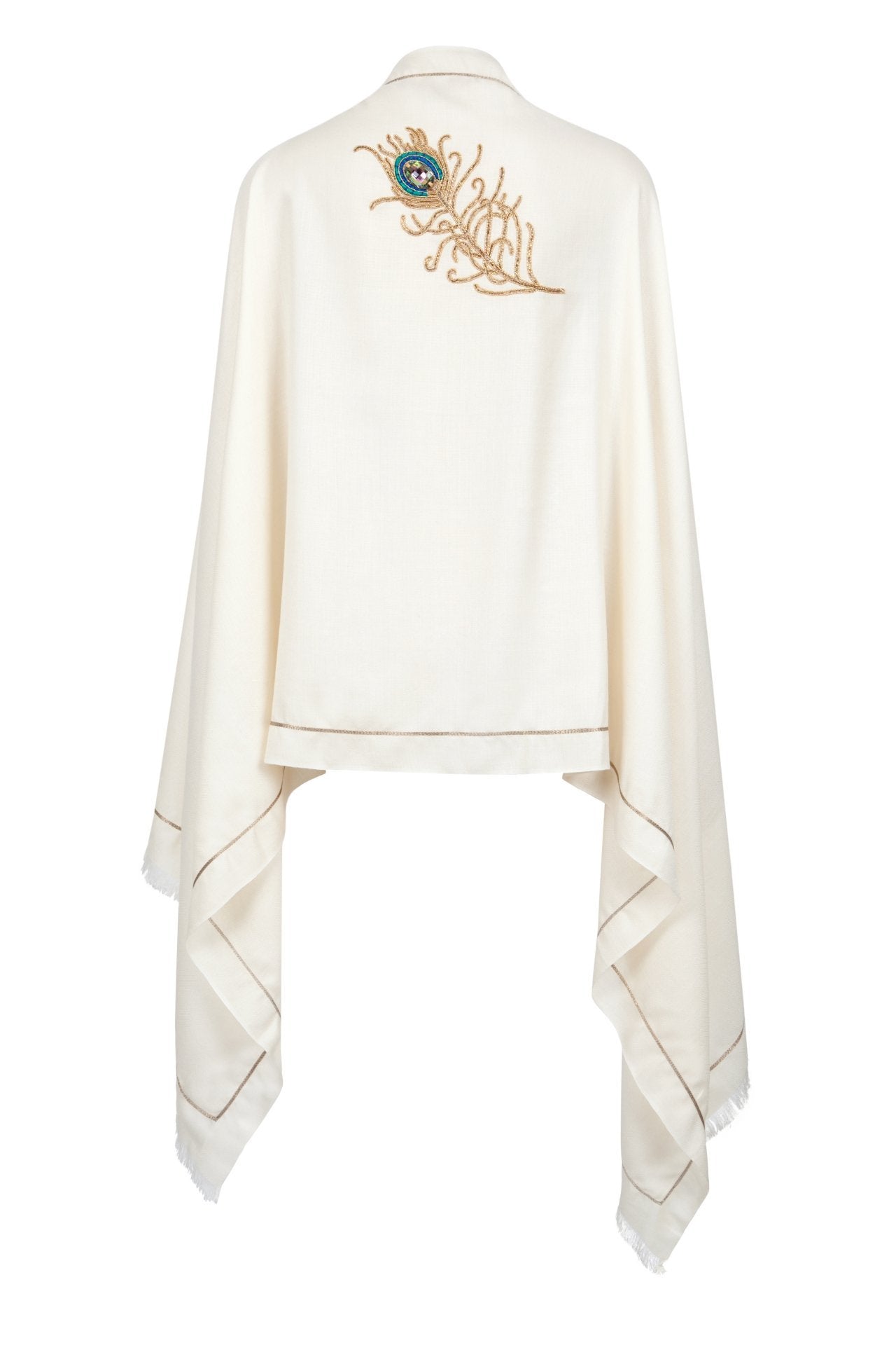 Angel Gabriel Ivory Wrap Scarf for Communication, Family & Creativity