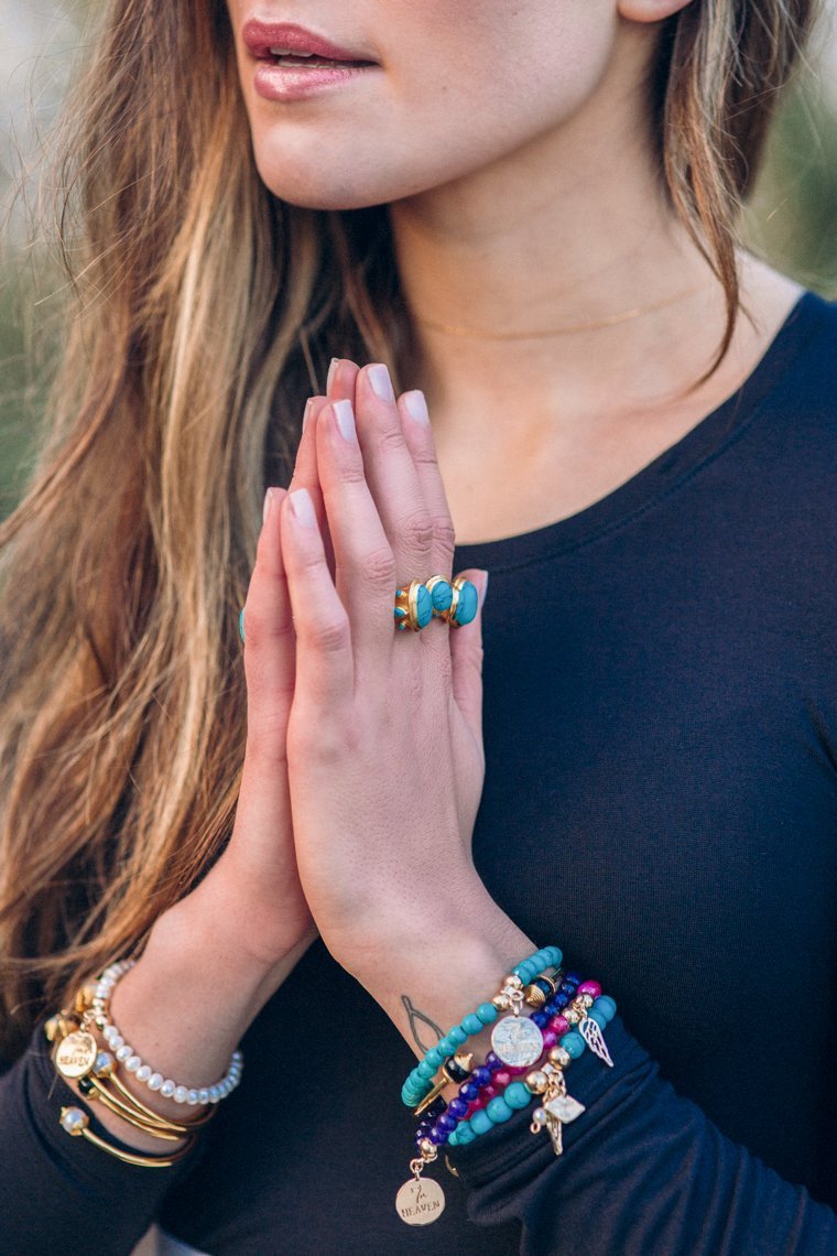 Larger Beaded Turquoise Bracelet For Luck, Protection & Health