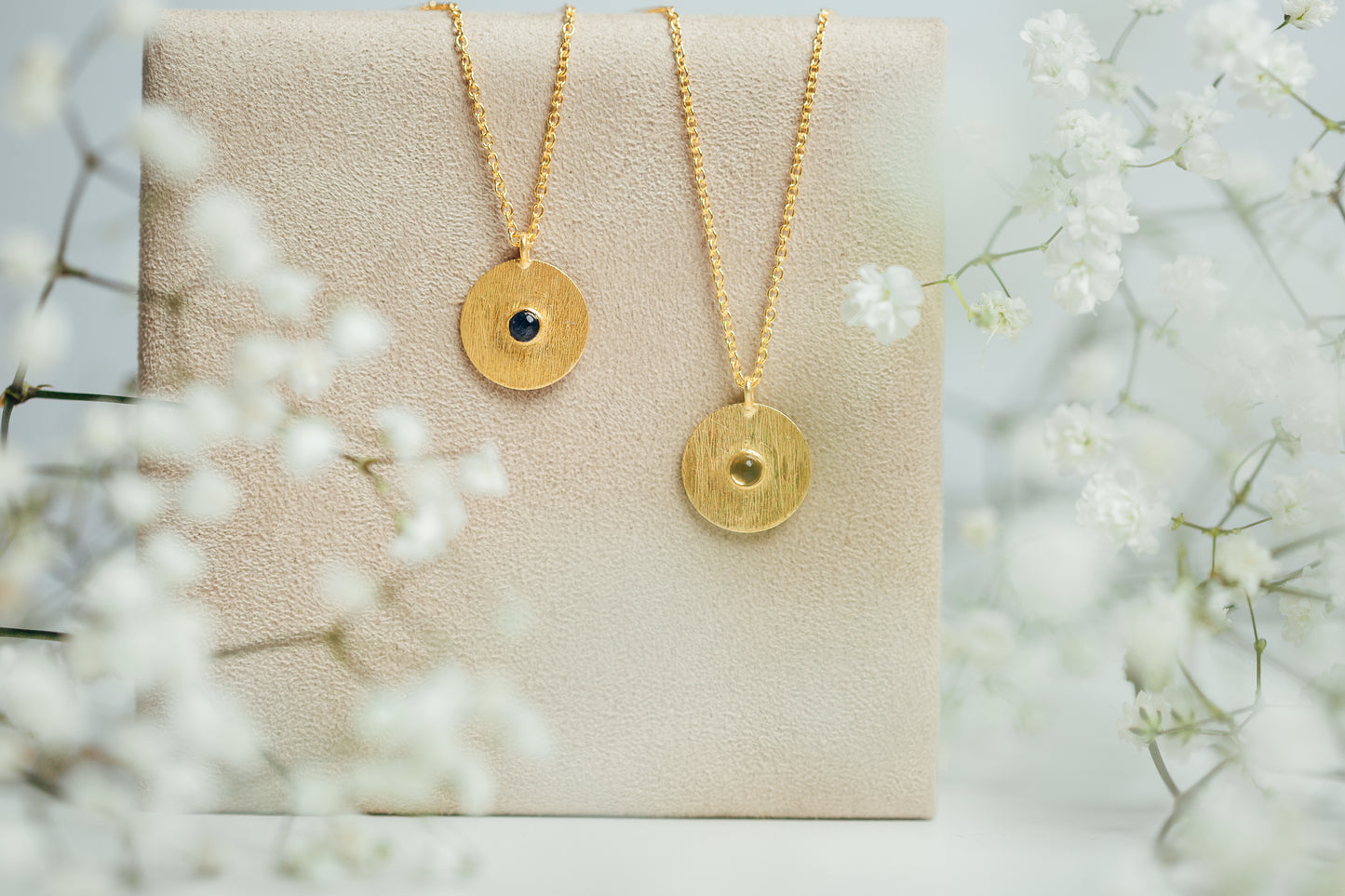 New Opal Gemstone Vermeil Necklace for Hope & Purity