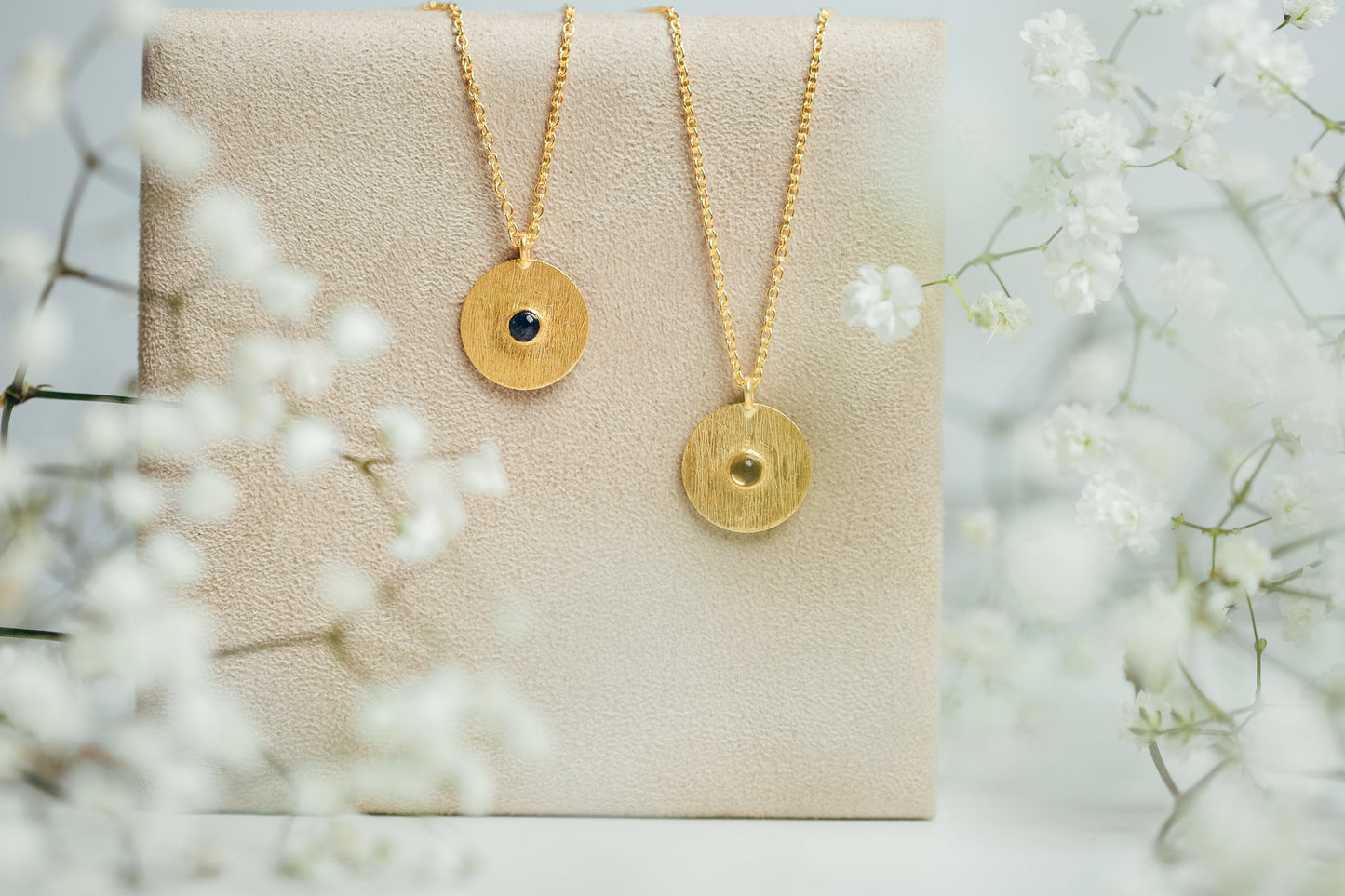 New Vermeil Gemstone Necklaces