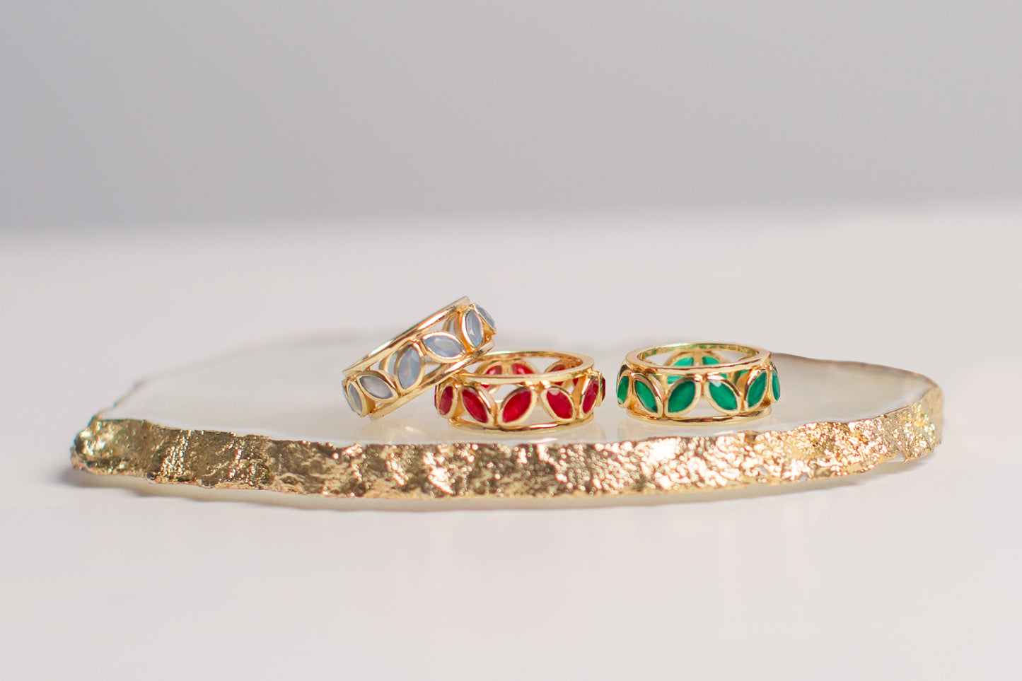 Red Jade Sterling Silver Ring Representing Motivation & Inspiration