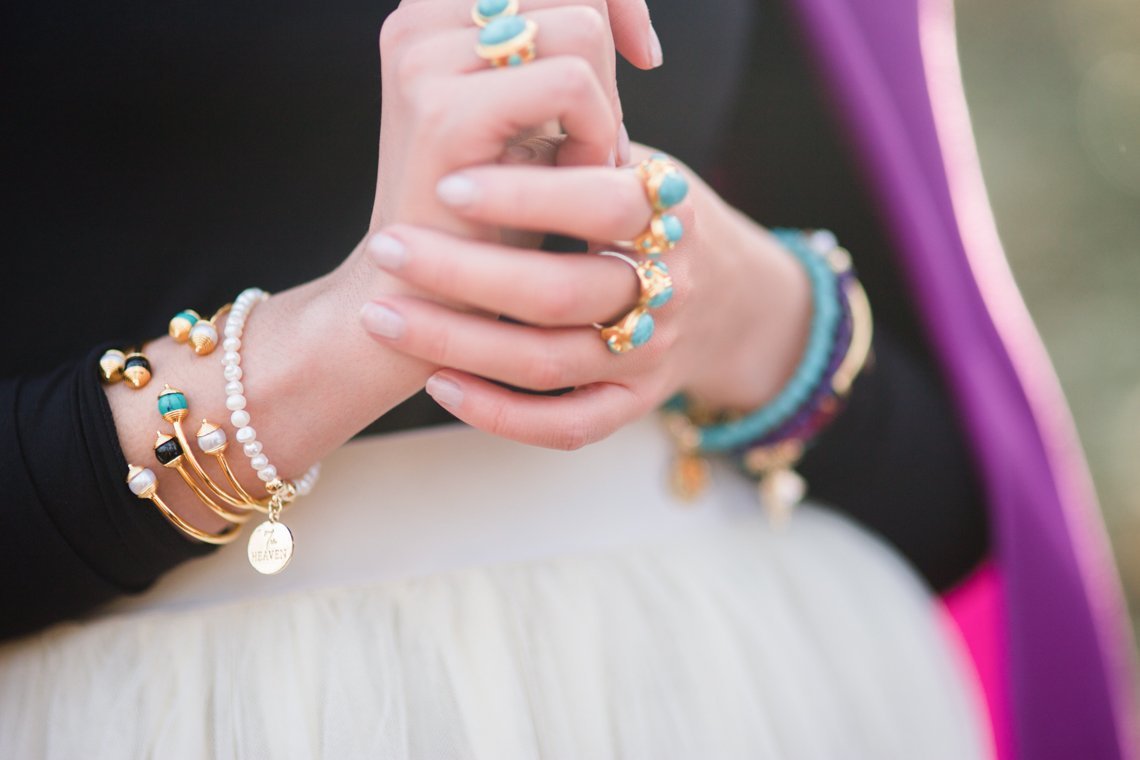 Turquoise Double Ring For Luck, Protection & Health