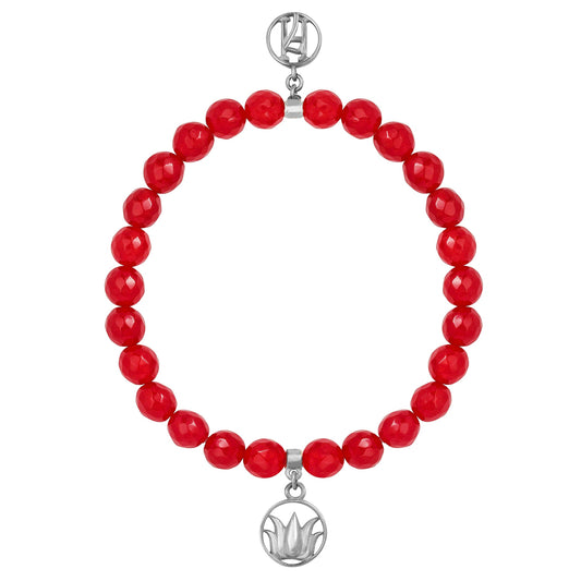 The Base Chakra 925 Sterling Silver Lotus Bracelet