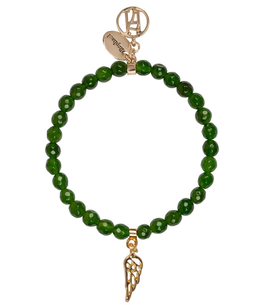 Angel Raphael Bracelet With Wing Charm For Healing, Travel & Guidance