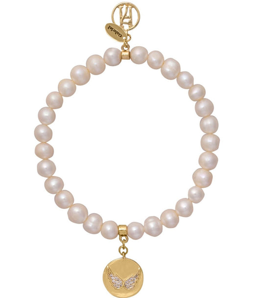 Diamante Butterfly Angel Gabriel Bracelet For Communication, Family and Creativity