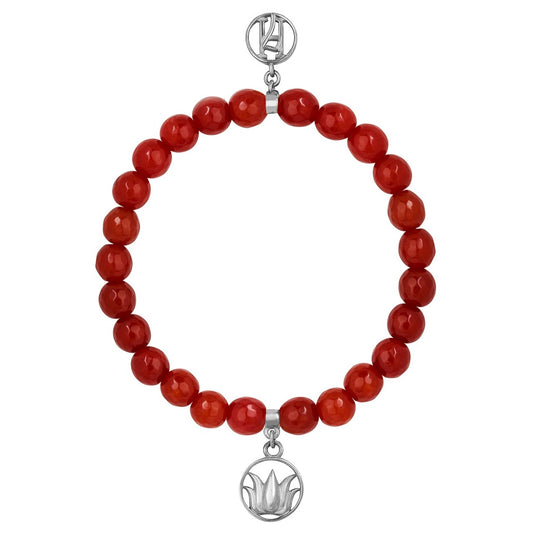 The Sacral Chakra 925 Sterling Silver Lotus Bracelet