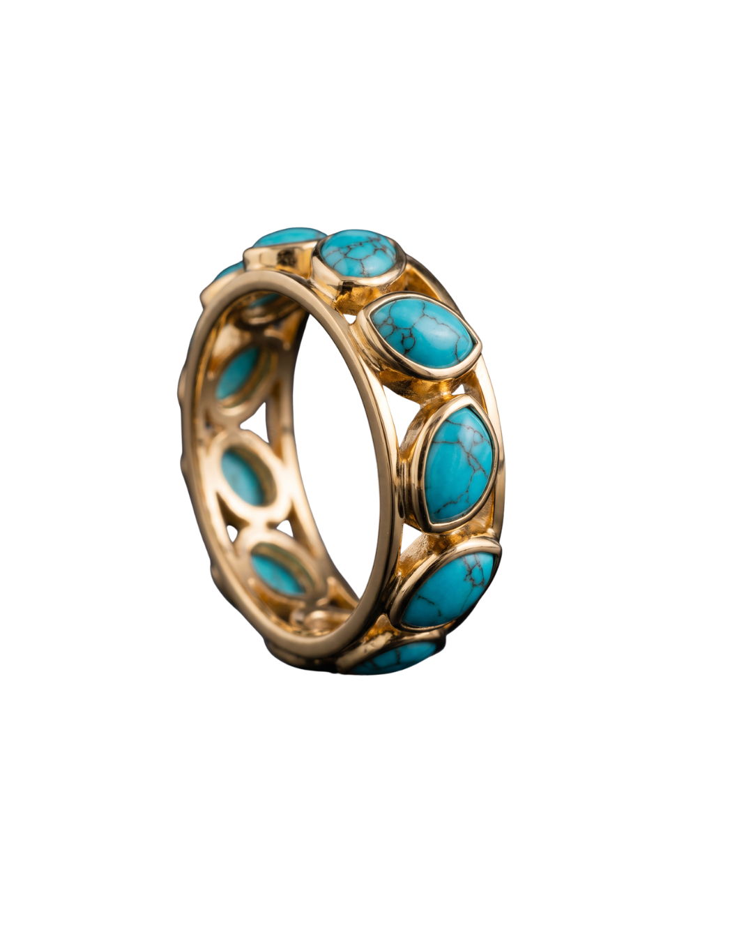 Turquoise Sterling Silver Ring Representing Luck, Protection and Health.