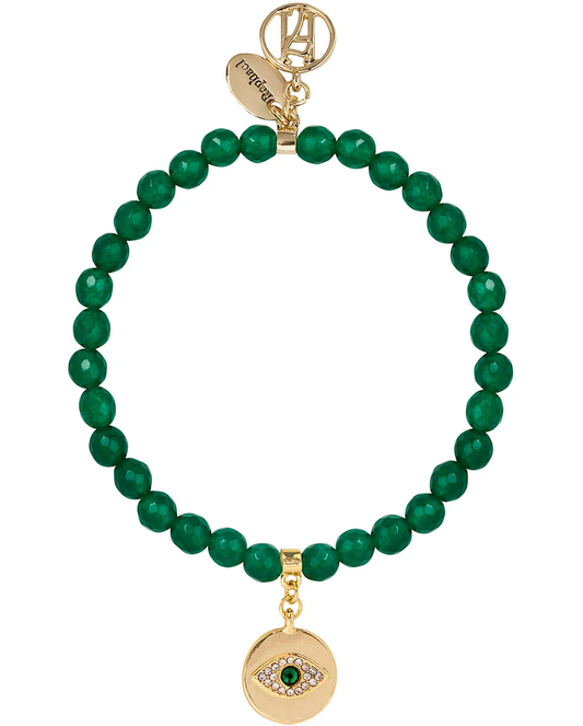 Angel Raphael 3rd Eye Green Bracelet for Healing, Travel & Guidance