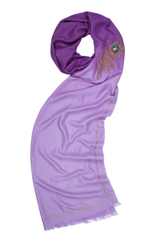 7th Heaven angel Raphael purple spiritual wrap scarf